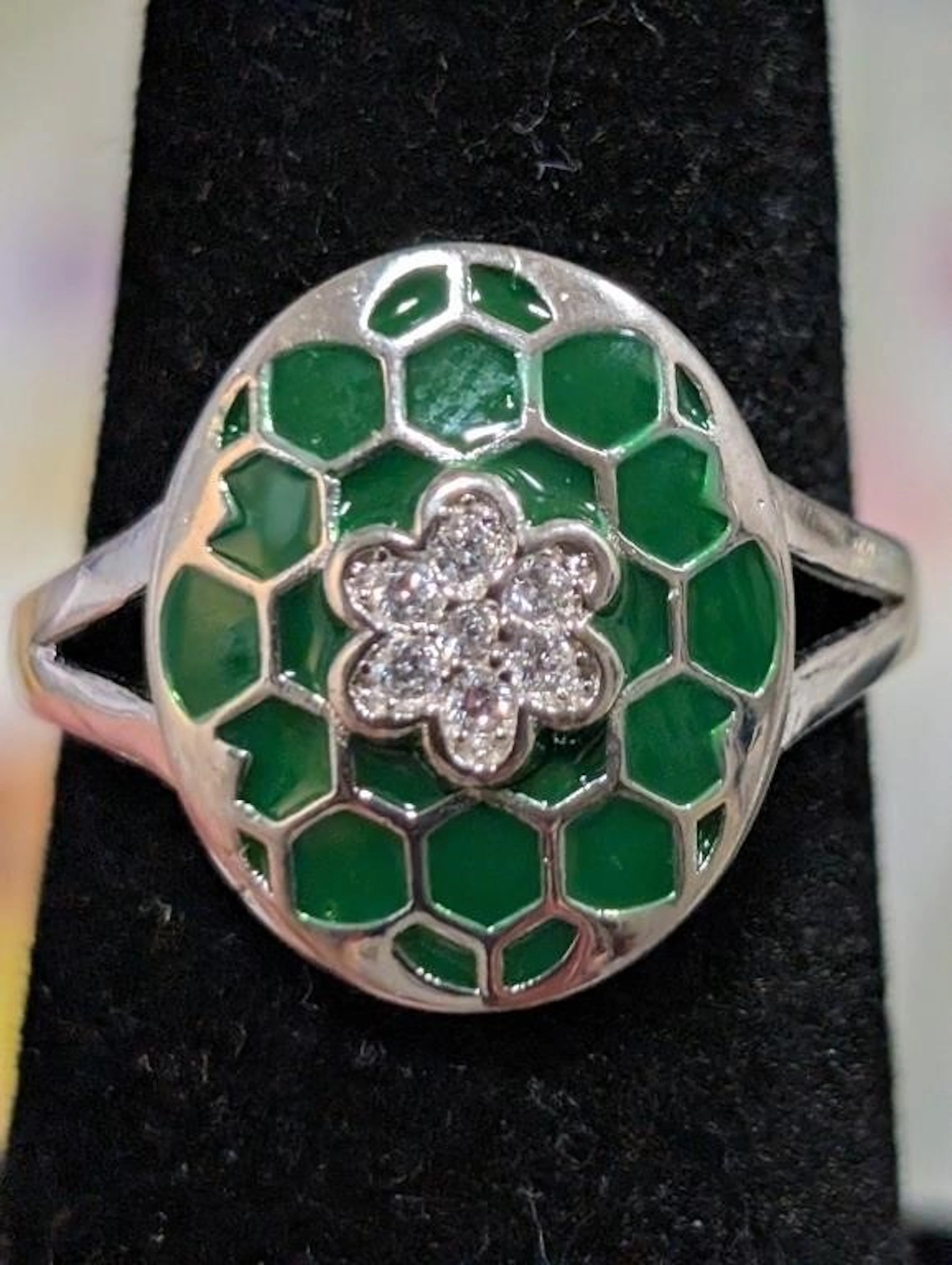 $80, Silver(3.1g), czRing, size 6, appraised/retai