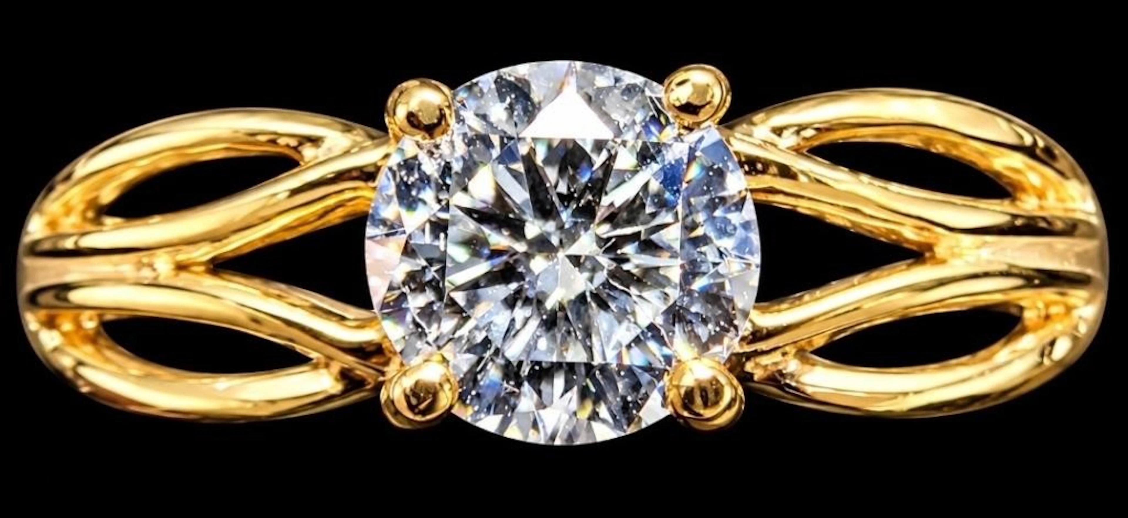 $2400, 10k(1.45g), lab diamond (0.55ct)ring, size