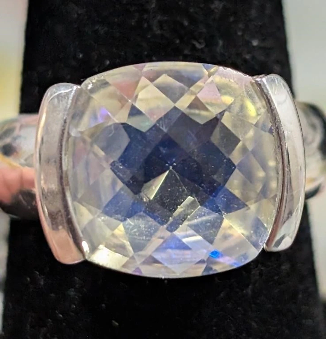 $200, Silver(7.75g), Mystic Quartz (4.4ct)Ring, si