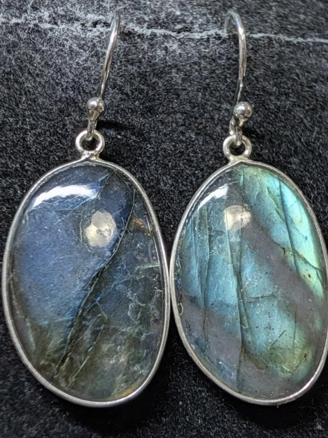 $140, Silver(5.43g), LabradoriteEarring, appraised