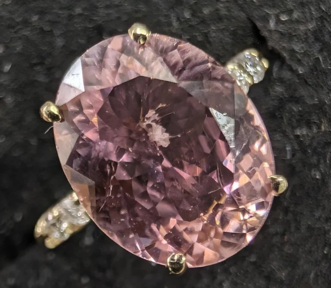 $2400, 10k(2g), tourmaline (5ct), diamond (0.06ct)