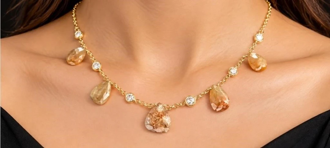 14k(2g), diamond (5.65ct), diamond (0.7ct)necklace