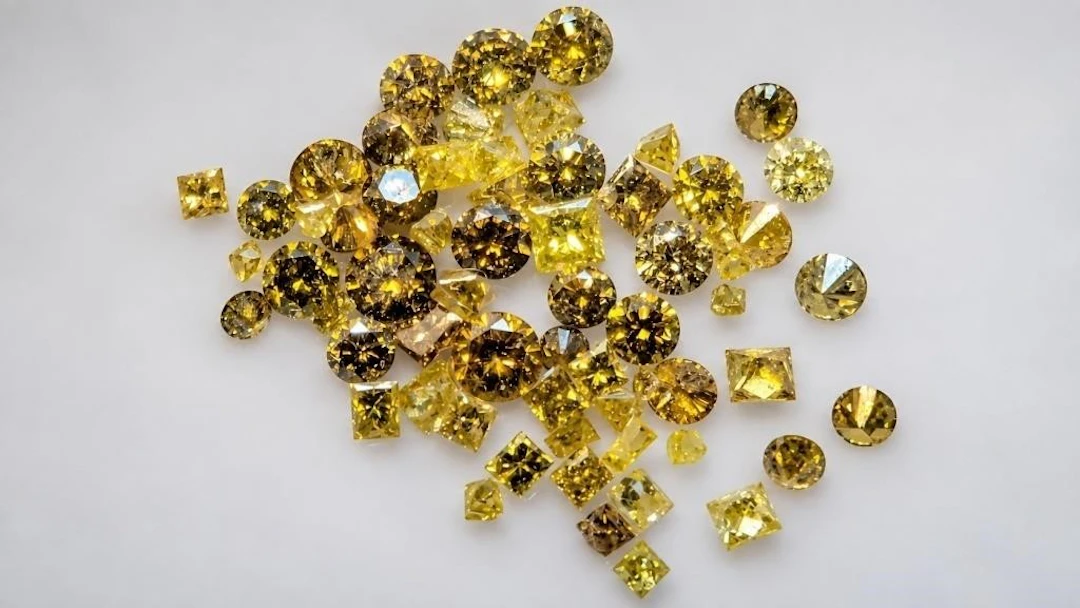 $600, yellow diamond treated (1ct)gemstone, retail