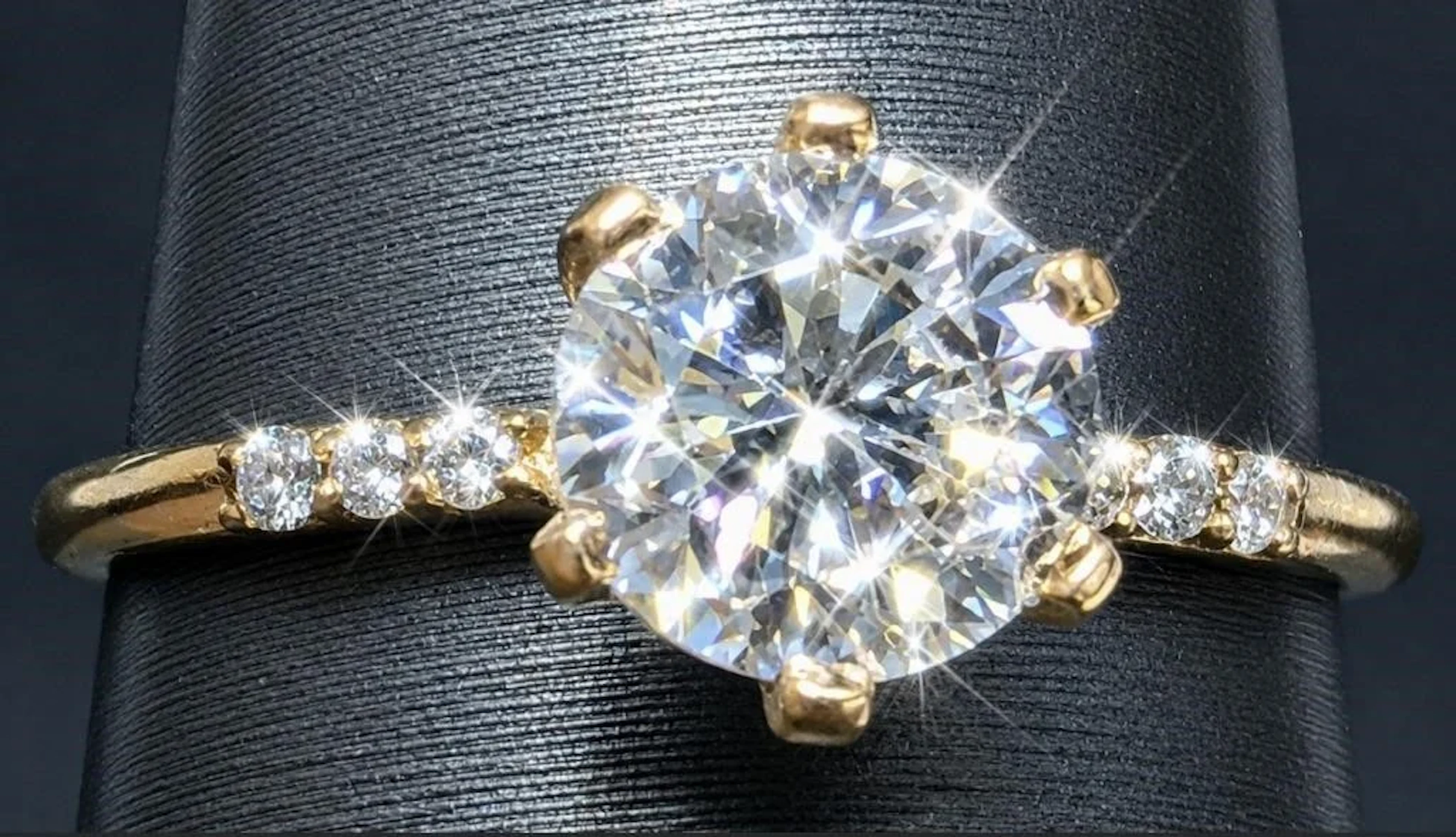 $5435, 10k(1.19g), natural diamond (1.03ct)ring