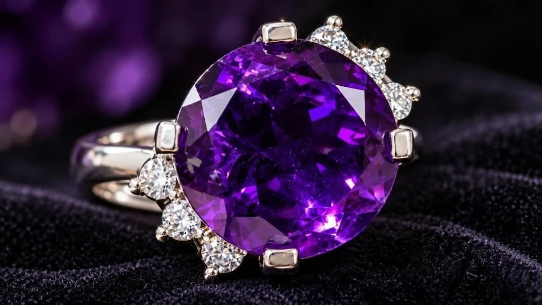 $165, Silver(6.66g), AmethystRing, size 7, apprais