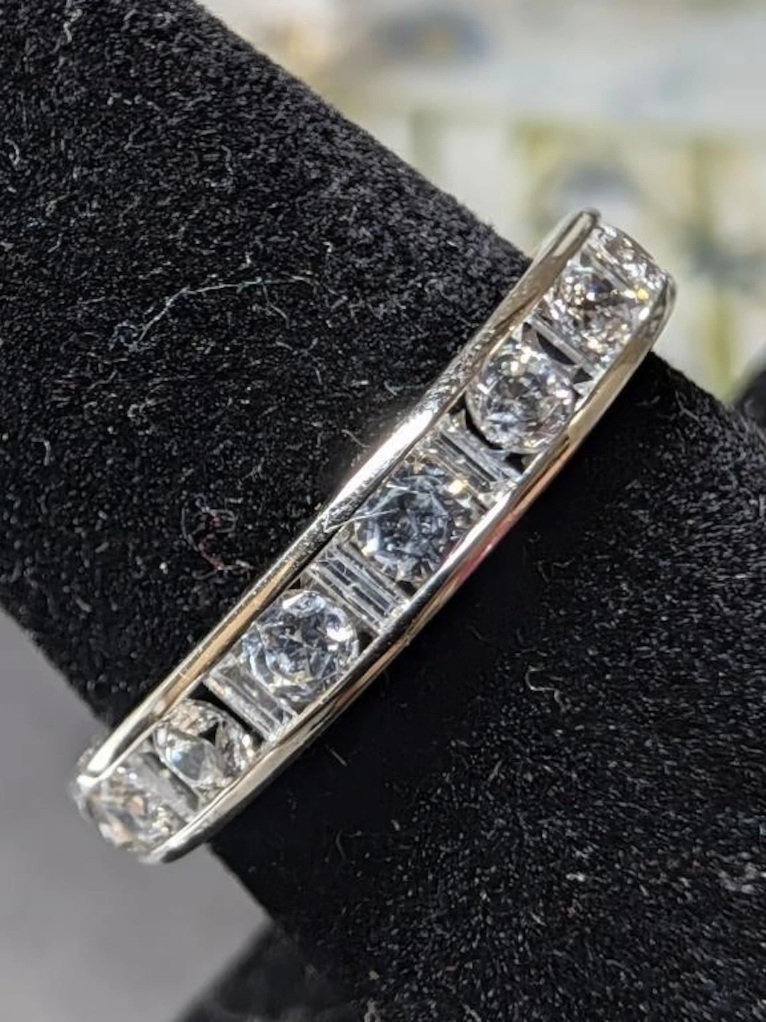 $70, Silver(2.69g), czRing, size 7.5, appraised/re
