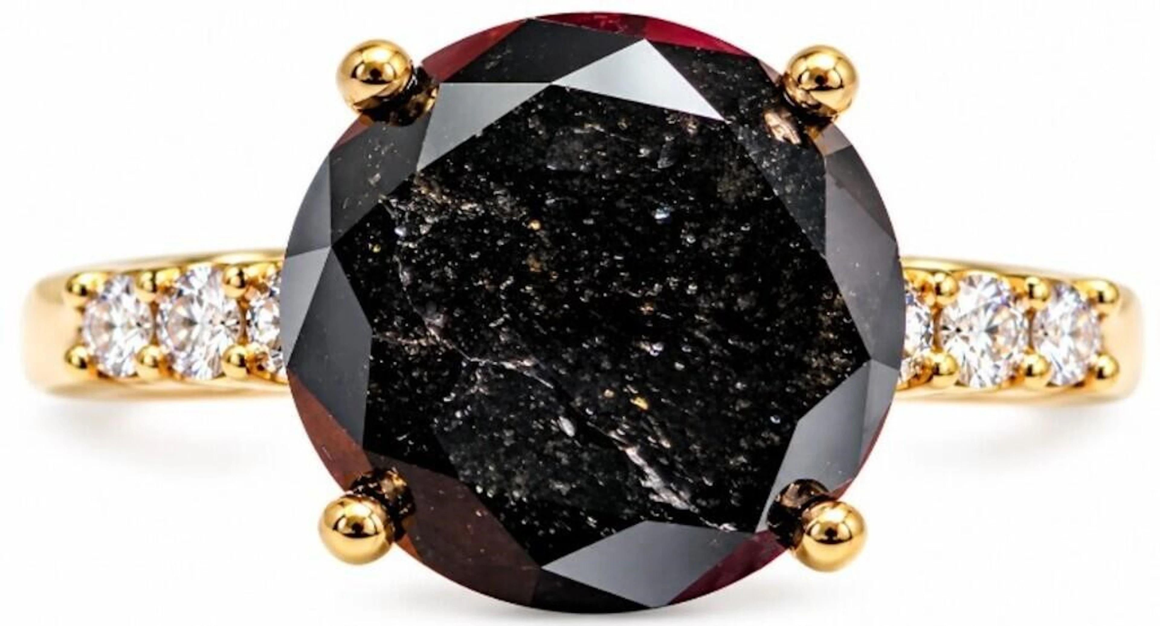 $4000, 10k(2.2g), black diamond (2.5ct), diamond (