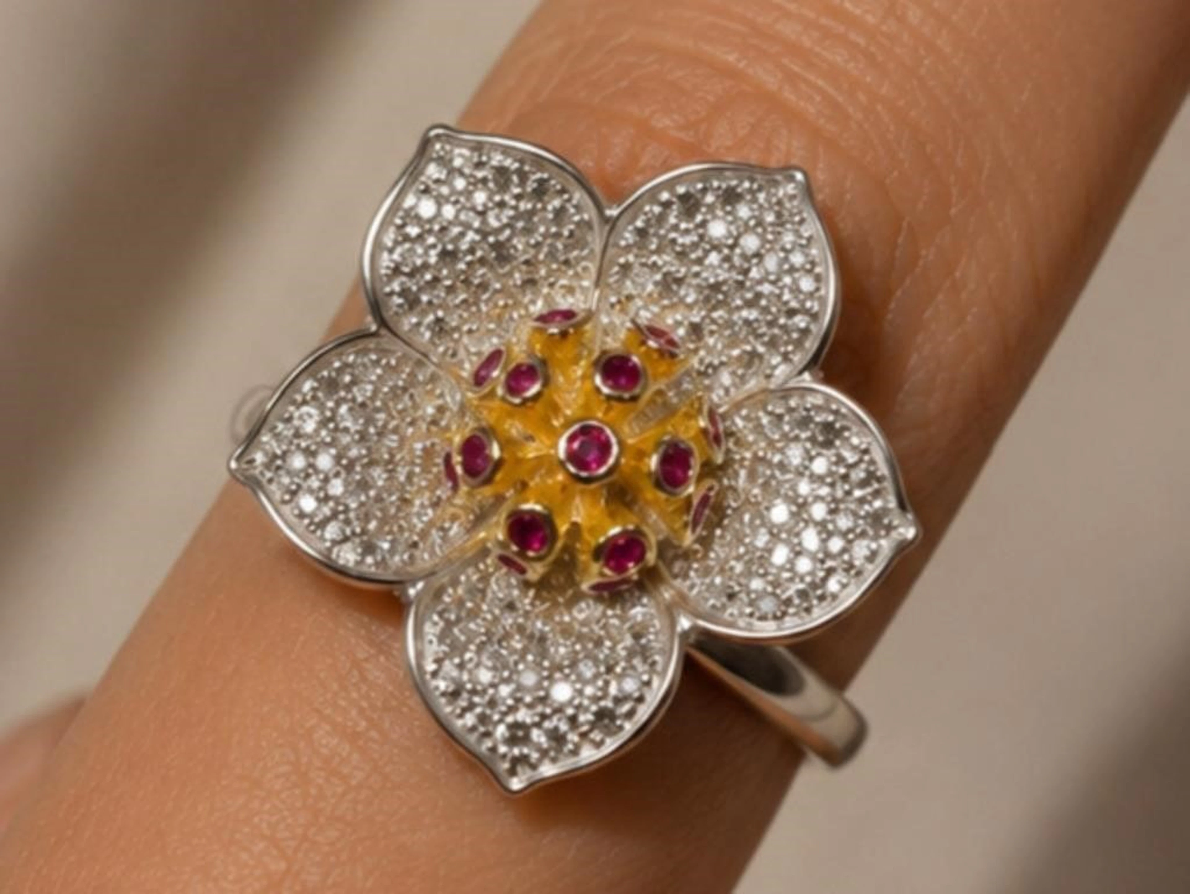 $140, Silver(5.39g), czRing, size 7, appraised/ret