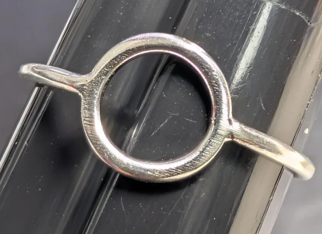 $50, silver(0.6g), ring, size , retail value $50