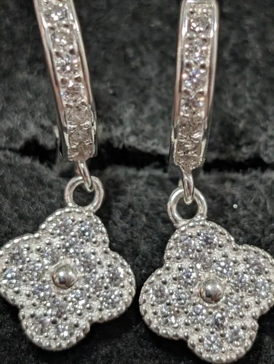 $110, Silver(4.33g), czEarring, appraised/retail v