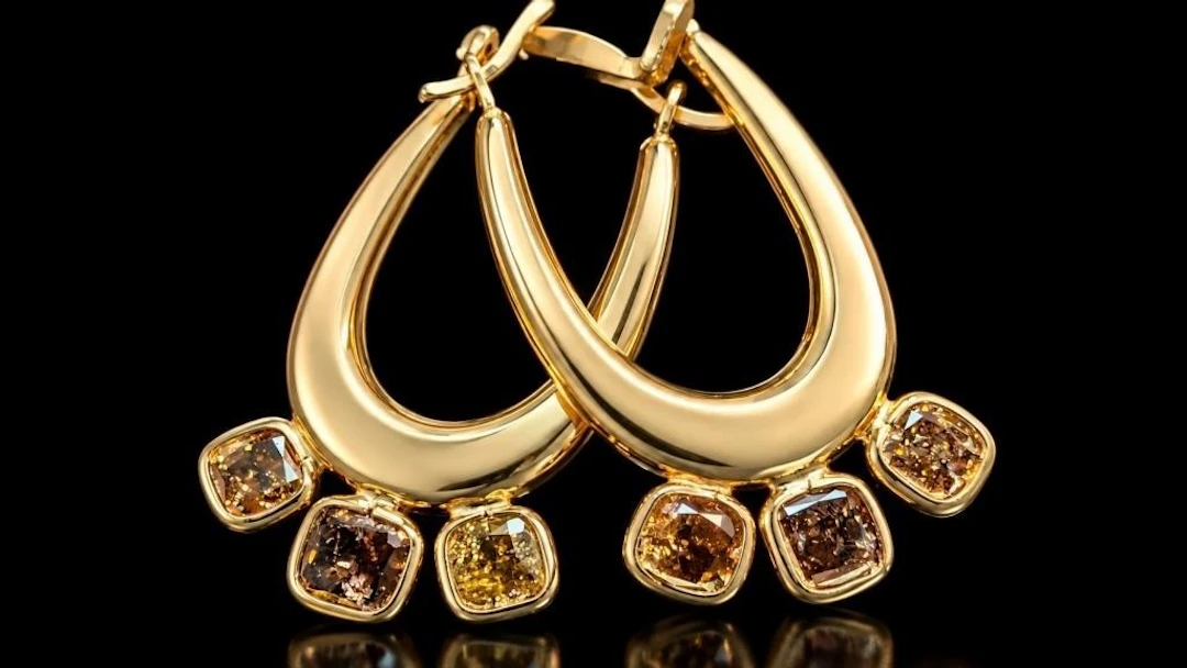 $4150, 10k(1g), diamond (1.35ct)earring, appraised