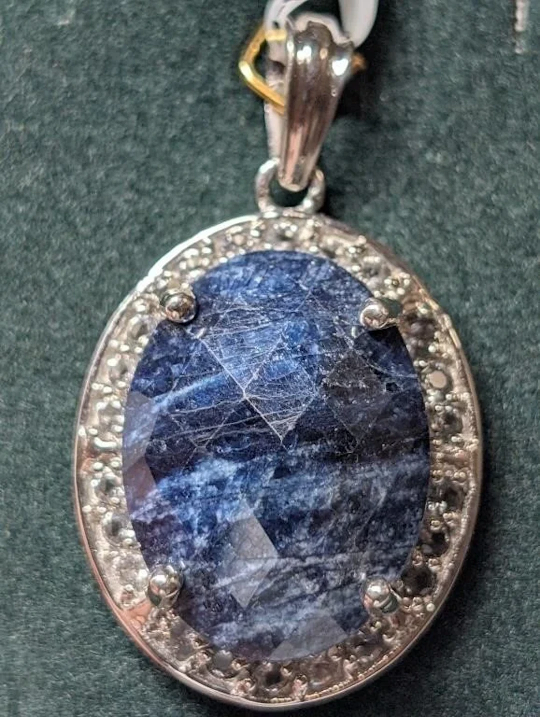 $195, Silver(7.79g), Dyed Sapphire&Topaz (16.4ct)P