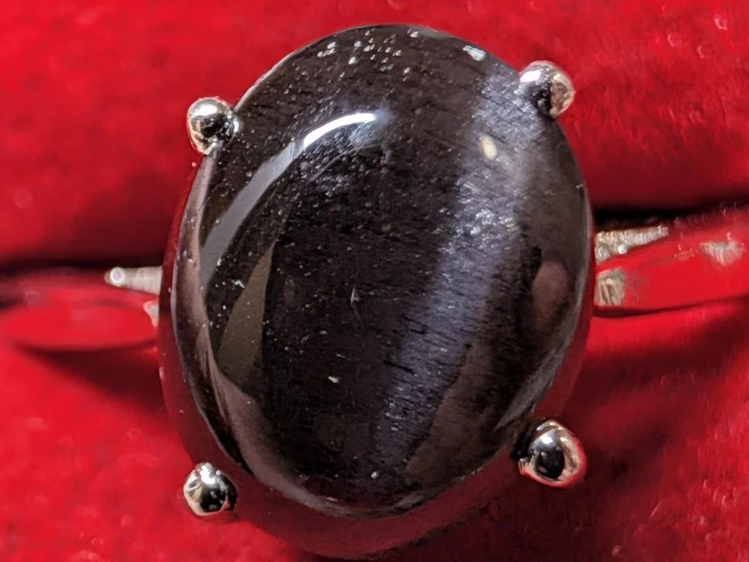 $85, Silver(3.33g), OnyxRing, size 6.5, appraised/