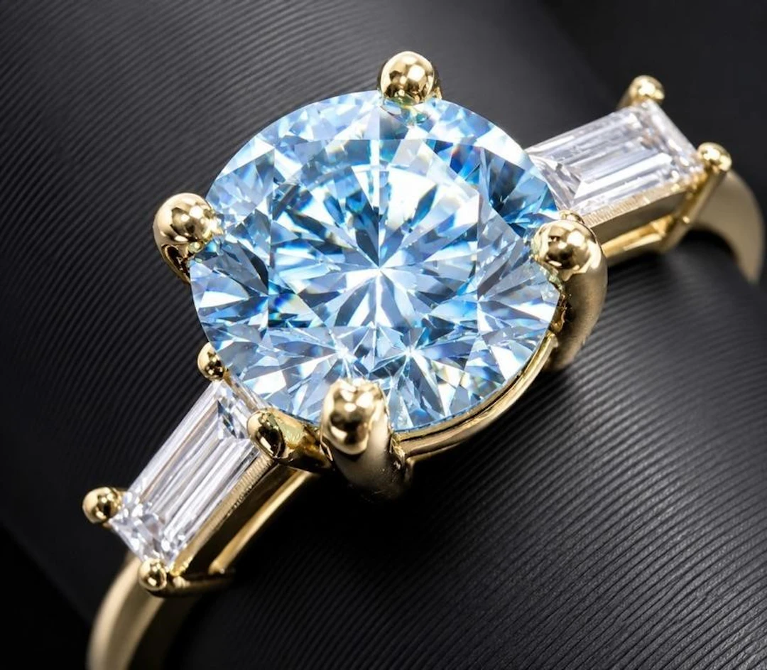 $2000, 10k(1.5g), lab diamond (1ct)ring, size 5.5