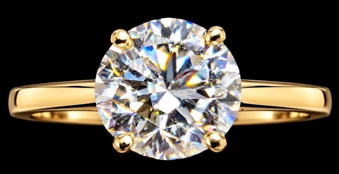 $2000, 10k(1.4g), lab diamond (0.7ct)ring, size 6.