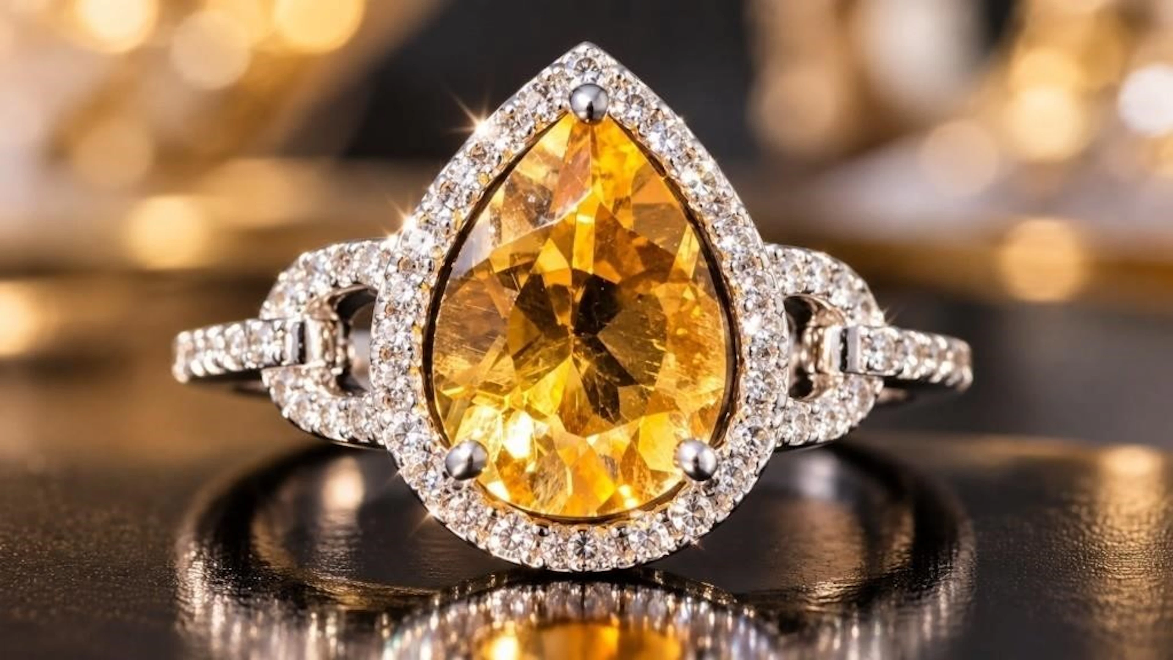$65, Silver(2.57g), Citrine&czRing, size 7, apprai