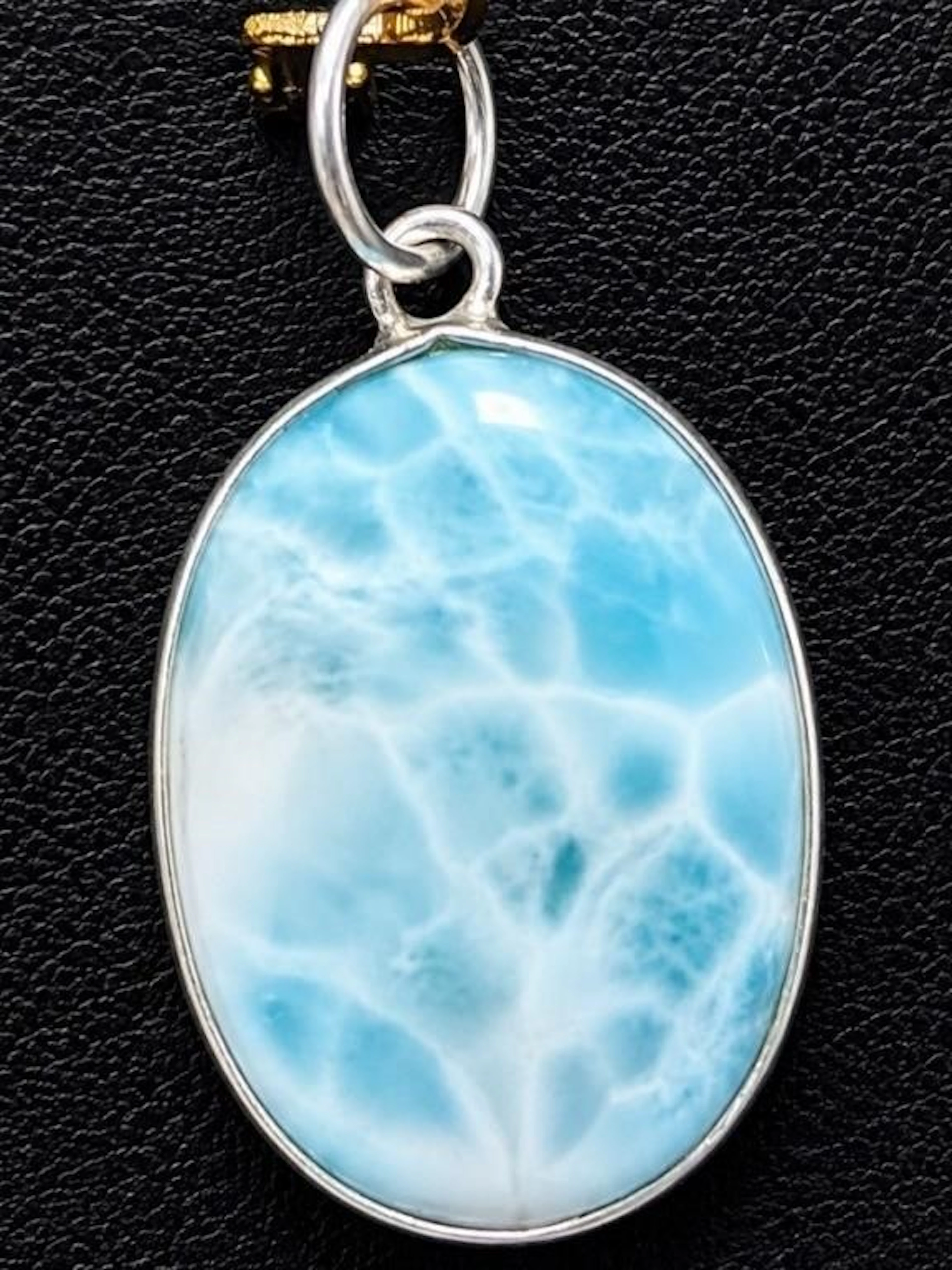 $100, silver(2.3g), larimar (7ct) pendnat, MSRP $
