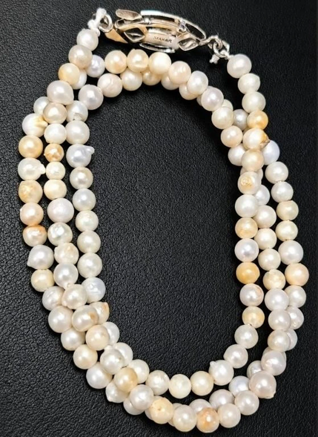 $200, silver fresh water pearl necklace 16", MSRP