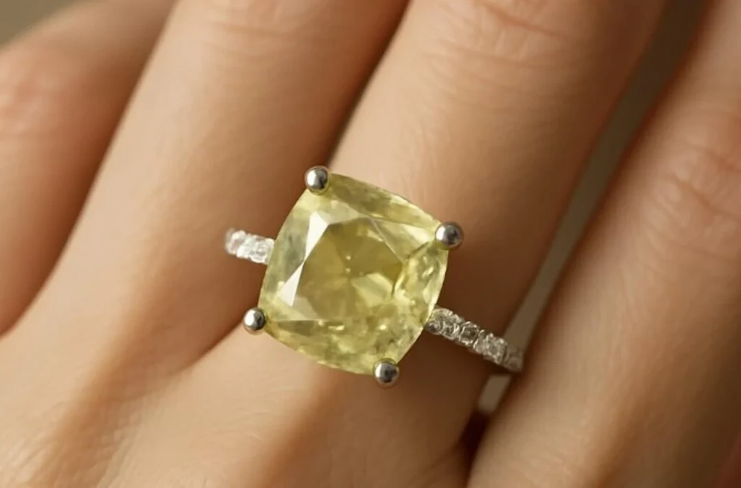 $14290 Pt950 2.94g Diamond (2.21Ct,I1,Greenish
