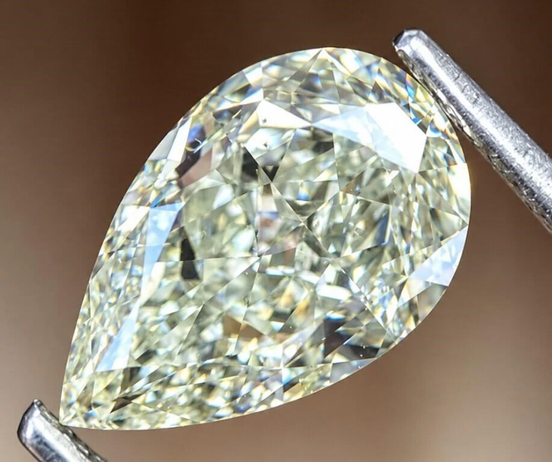 $7633 GIA Certified, natural diamond 1.53ct.PEAR M