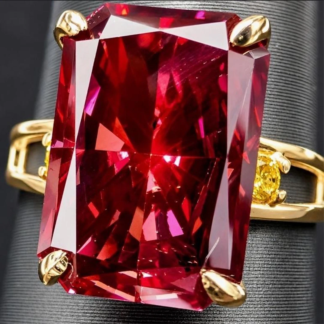 $9000, 10k(3.11g), sunset pink lab diamond (5.35+0
