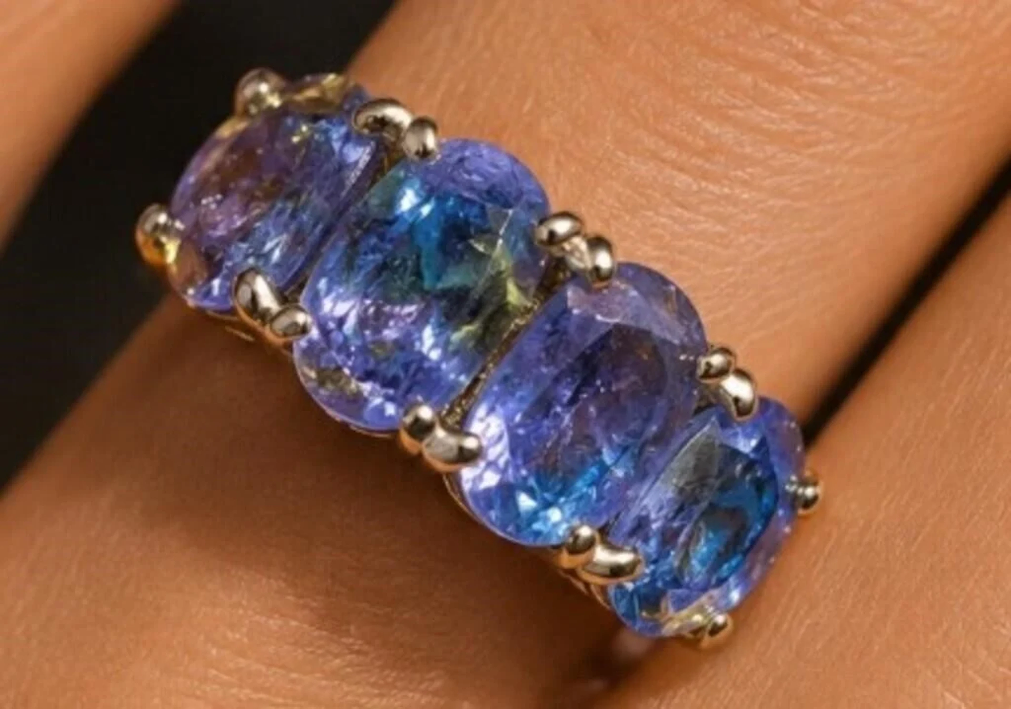 $2600, 10K(2.1g), TANZANITE (2.5ct)RING, size , re
