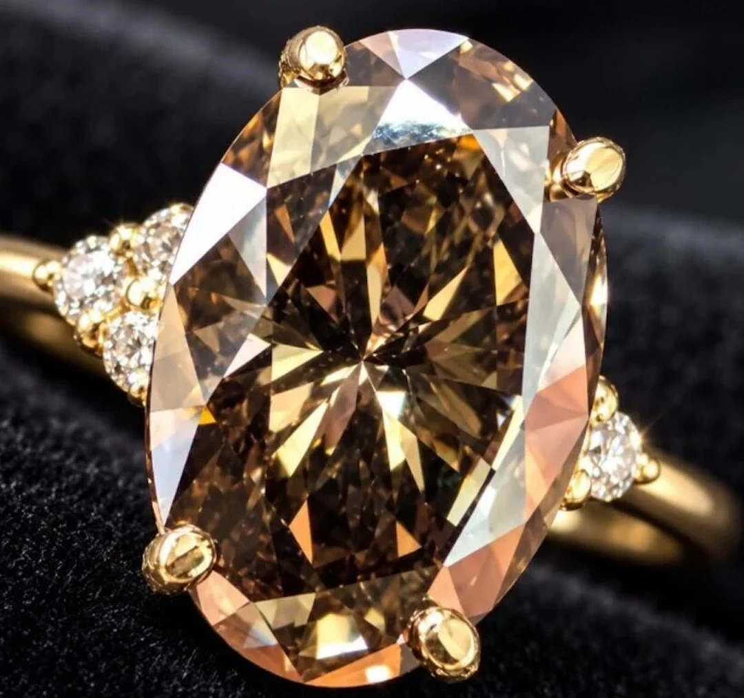 $5600, 10k(1.9g), lab diamond (4ct)ring, size 6, r