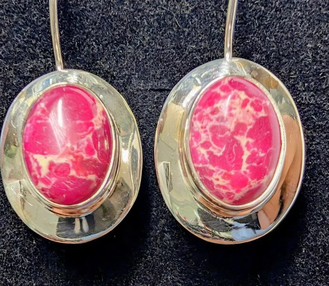 $200, silver(7.3g), genuine gemstoneearring, retai