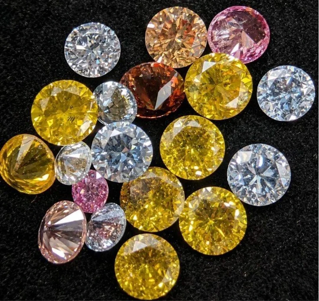 $800, FANCY COL LAB DIAMOND (APP 1ct)GEM STONES, r