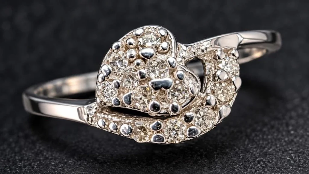 $1400, 10k(1.62g), diamond (0.12ct)ring, size 6.5