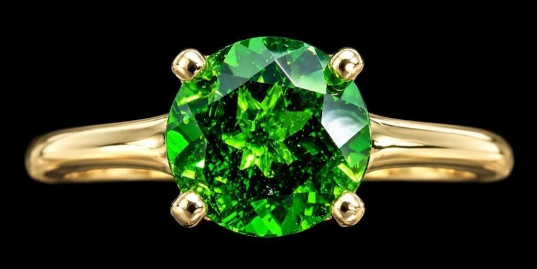 $2200, 10k(1.6g), chrome diopside (0.9ct)ring, siz