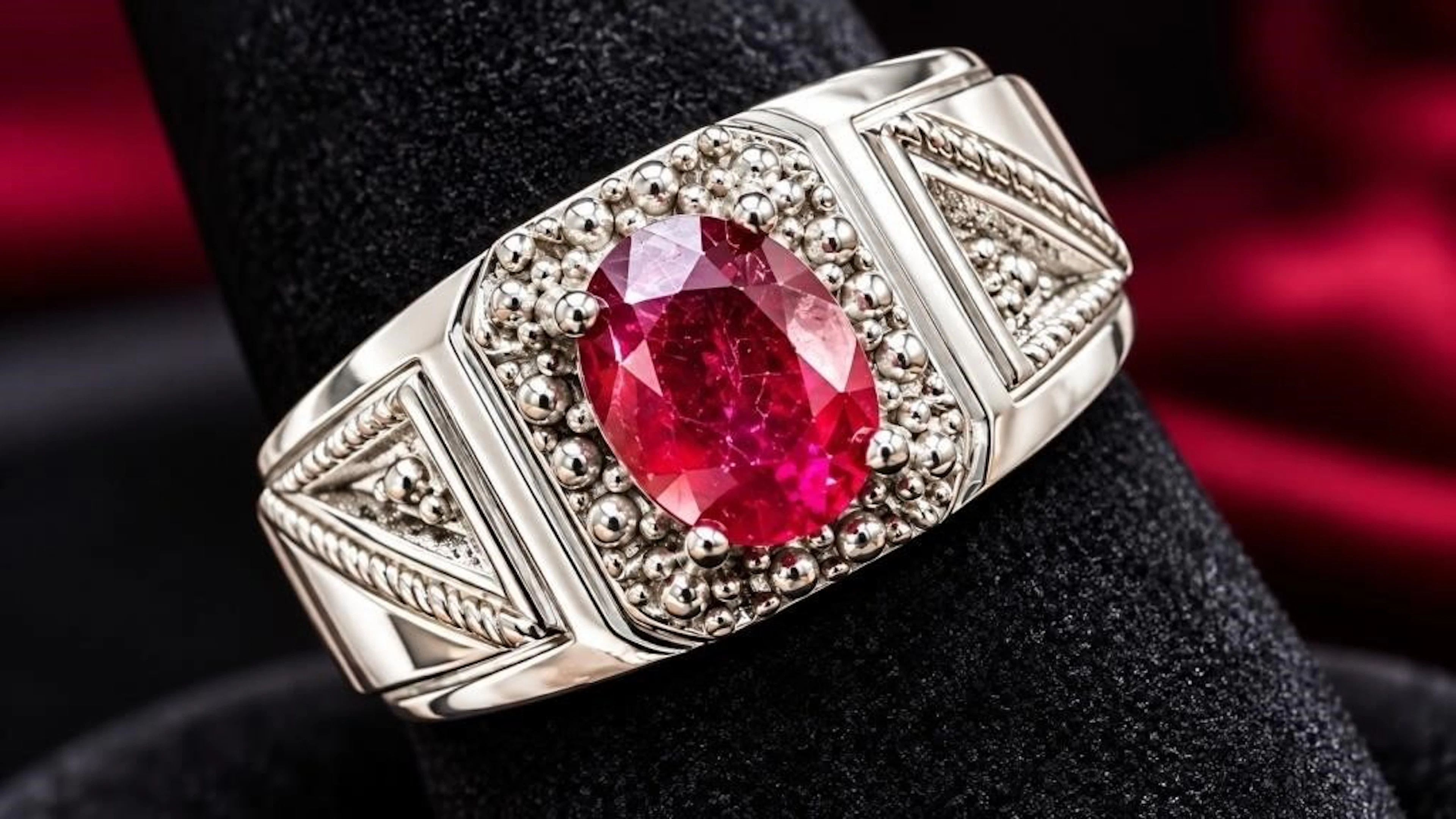 $140, Silver(4.7g), Ruby (1ct)Ring, size 7, apprai