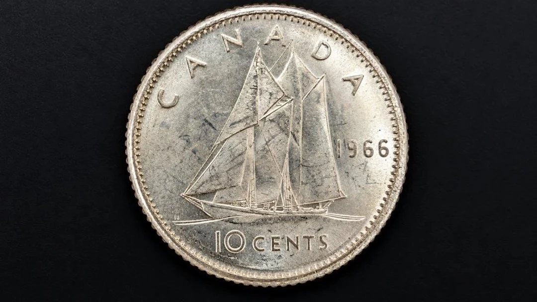 ., silver(2.34g), 10cent (random date) coin, reta