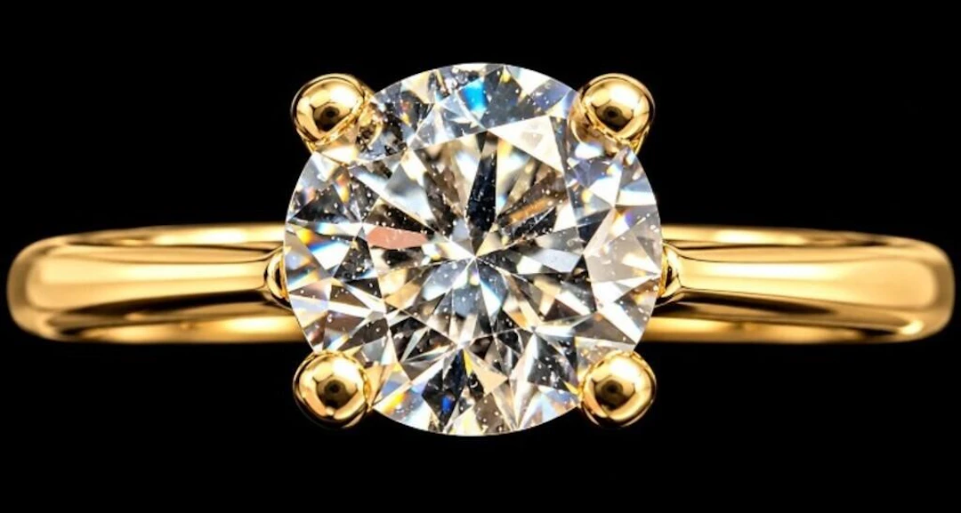 $2000, 10k(1.1g), lab diamond (0.4ct)ring, size 7