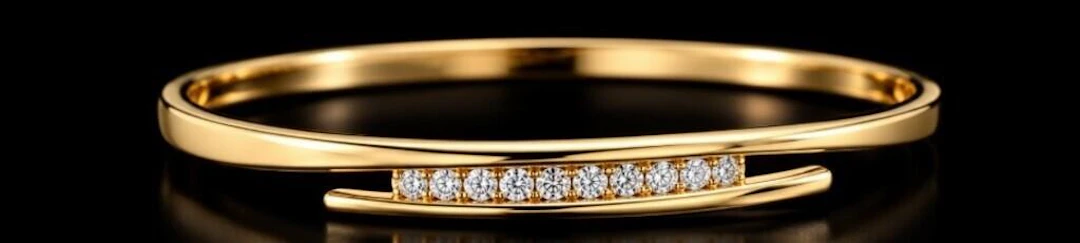 $6000, 10k(8.2g), diamond (0.25ct)bracelet, retail