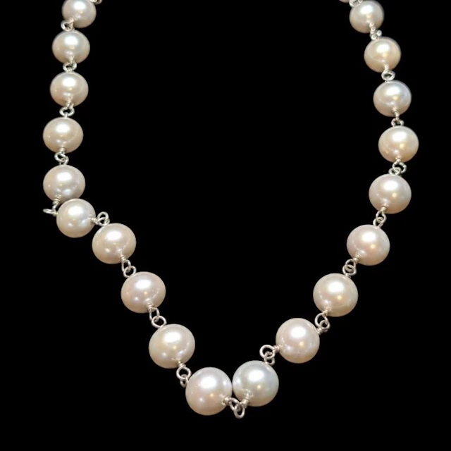$500, silver(21.87g), pearl necklace 16", retail