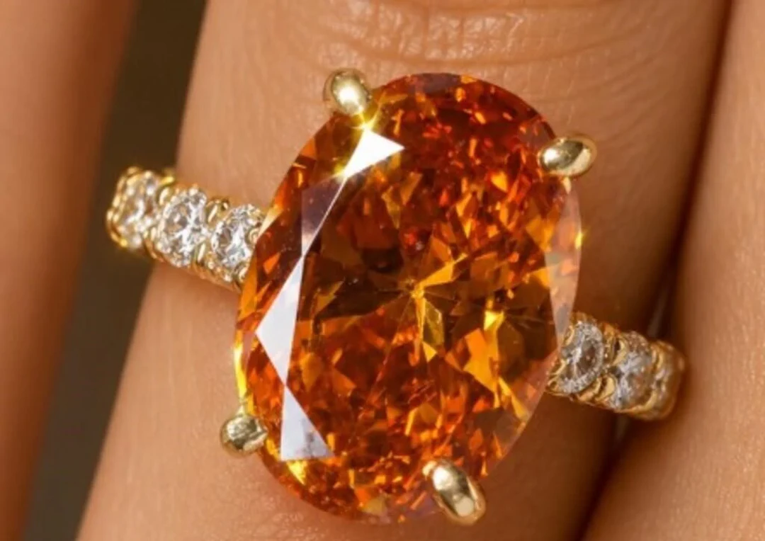$3200, 10k(1.35g), lab diamond (1.4ct)Ring, size 5