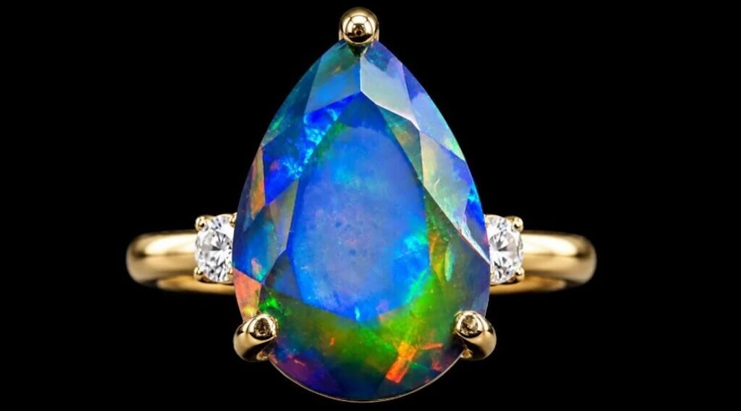$2400, 10k(1.7g), opal (2.2ct)ring, size 6, retail