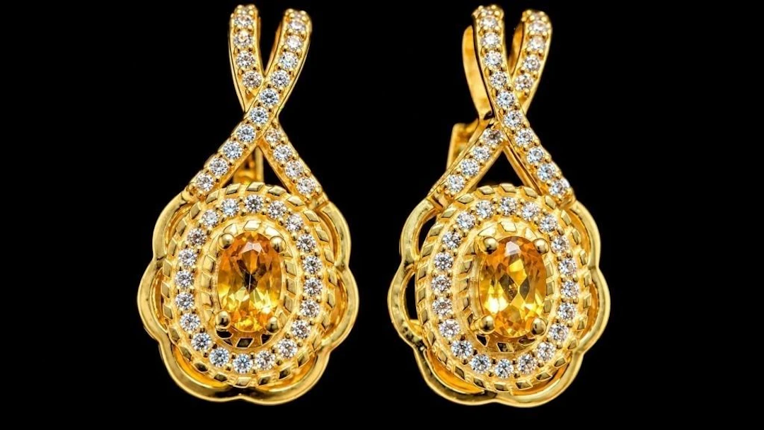 $340, silver(4.9g), citrine (approx 0.6ct)earring
