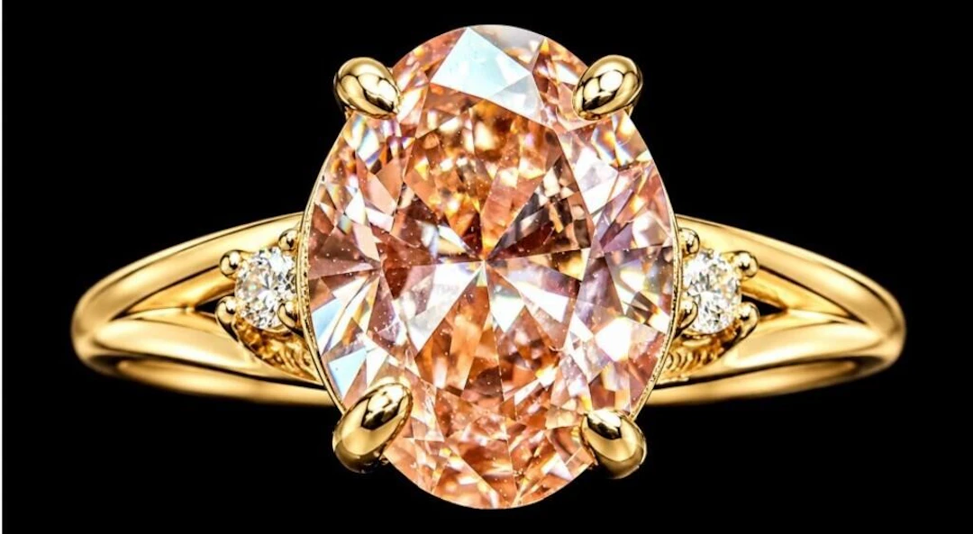 $2350, 10k(1.2g), lab diamond (1.1ct), lab diamond