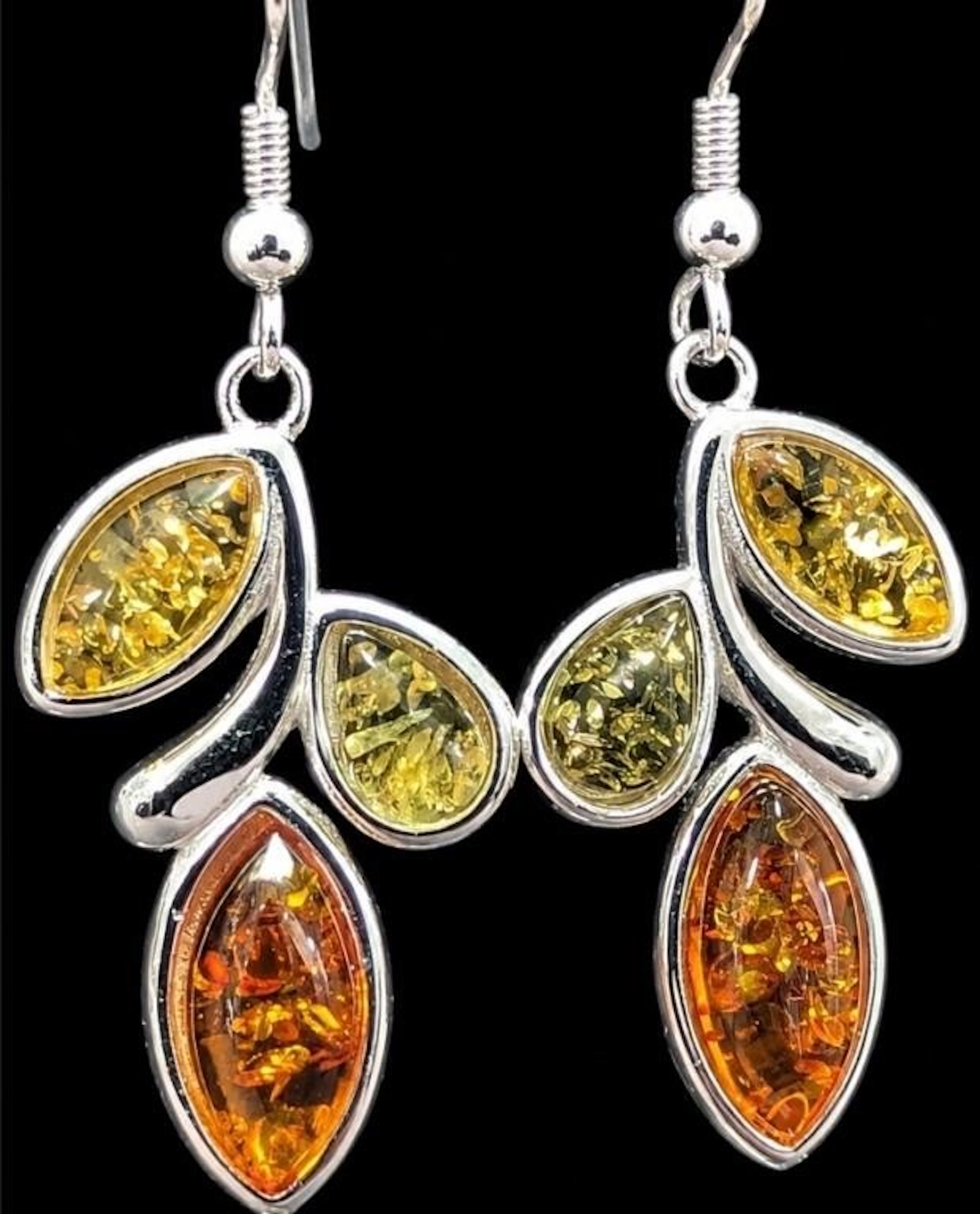 $240, silver(3.68g), amber earring, retail value