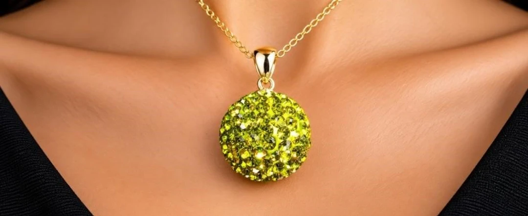 $60, silver(2.1g), crystal ballpendant, retail val