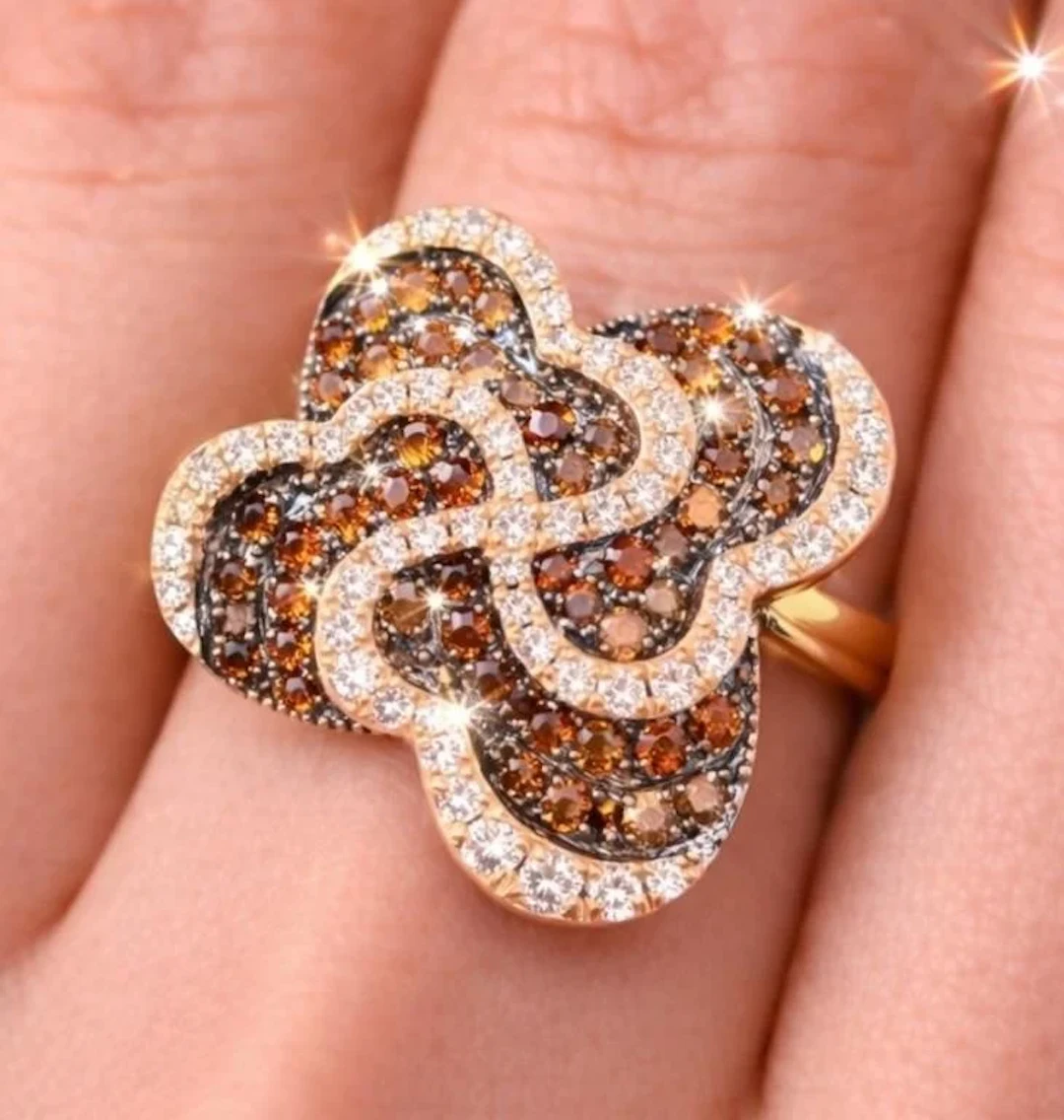 $7225, natural color diamond (1.2ct) size 6.5 ring