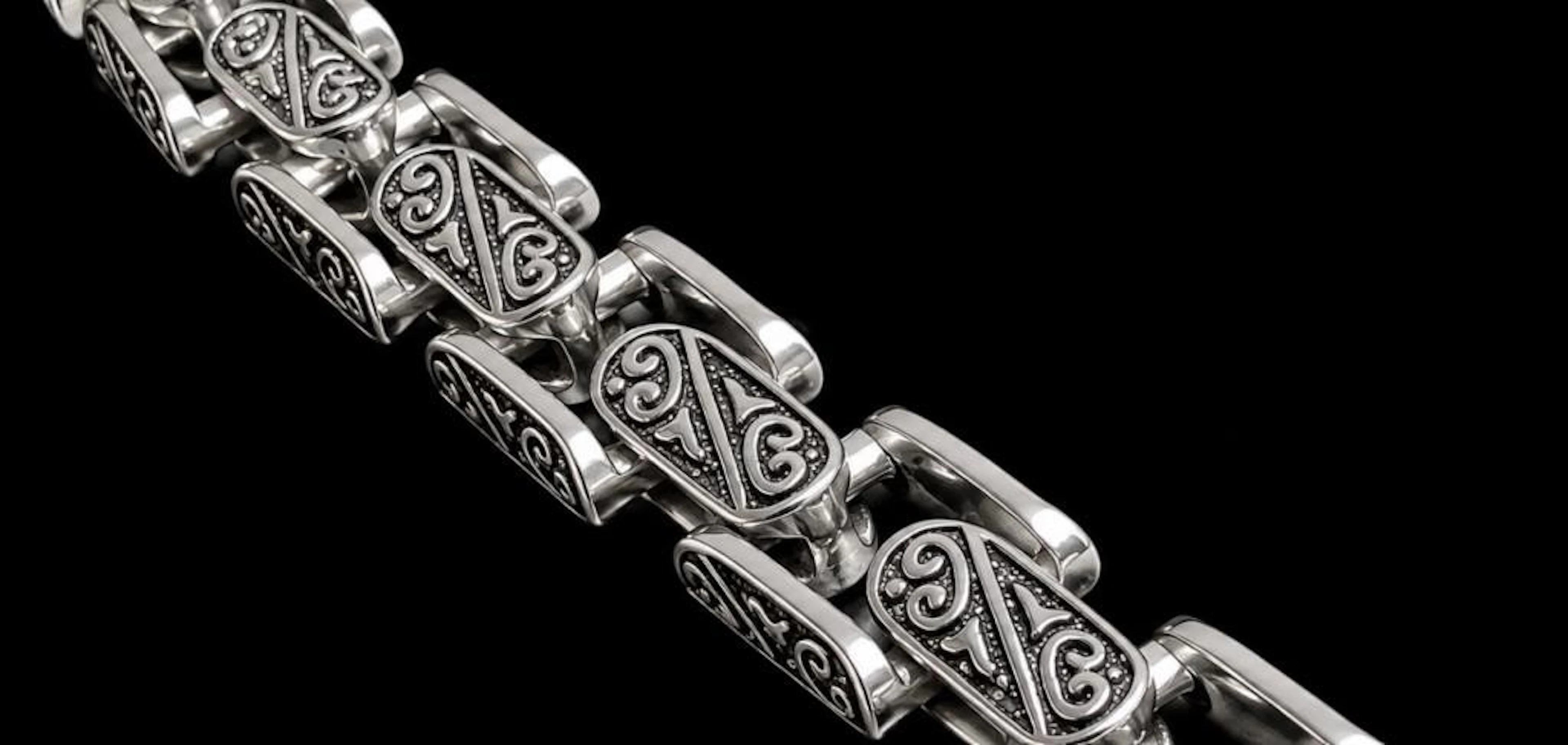 $240, stainless steel men's heavy bracelet 8.5"
