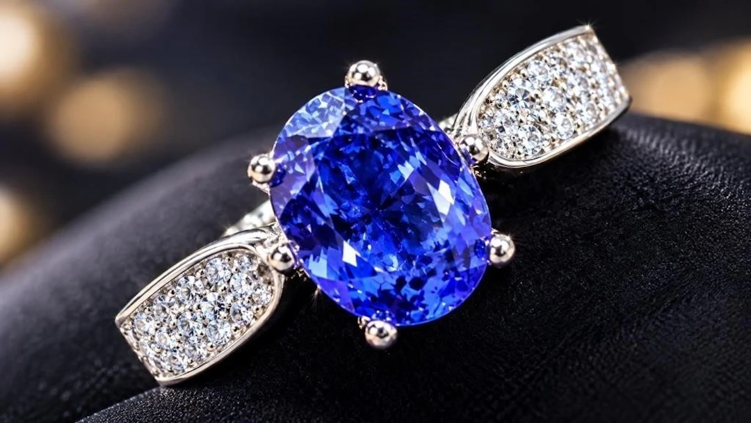 $90, Silver(2.91g), Sapphire (1ct)Ring, size 7.5
