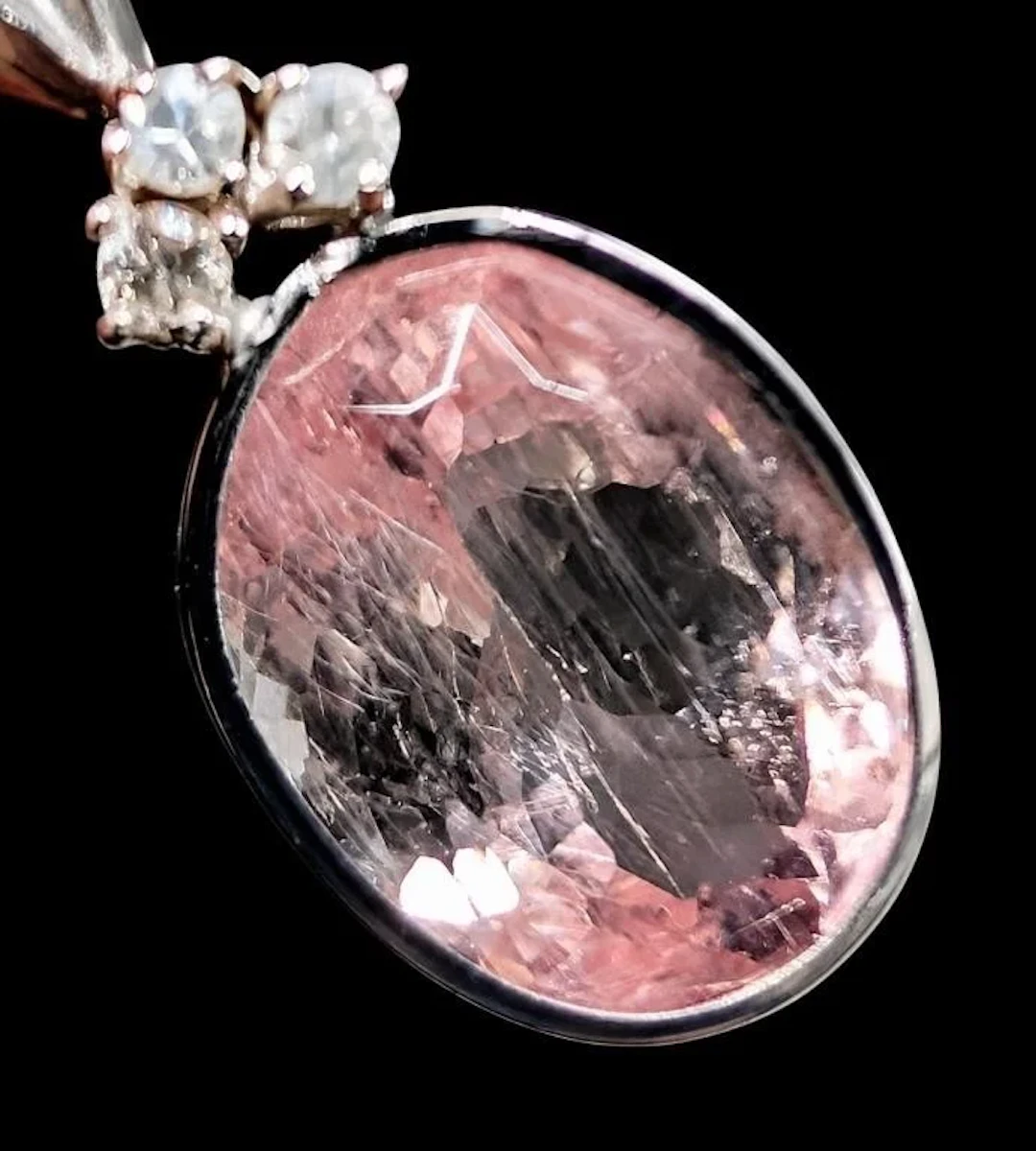 $1800, 14K TOURMALINE (4.8ct), DIA (0.03ct) PENDA