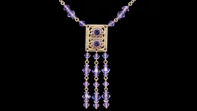 $760, silver(10.7g), crystalnecklace 26", retail