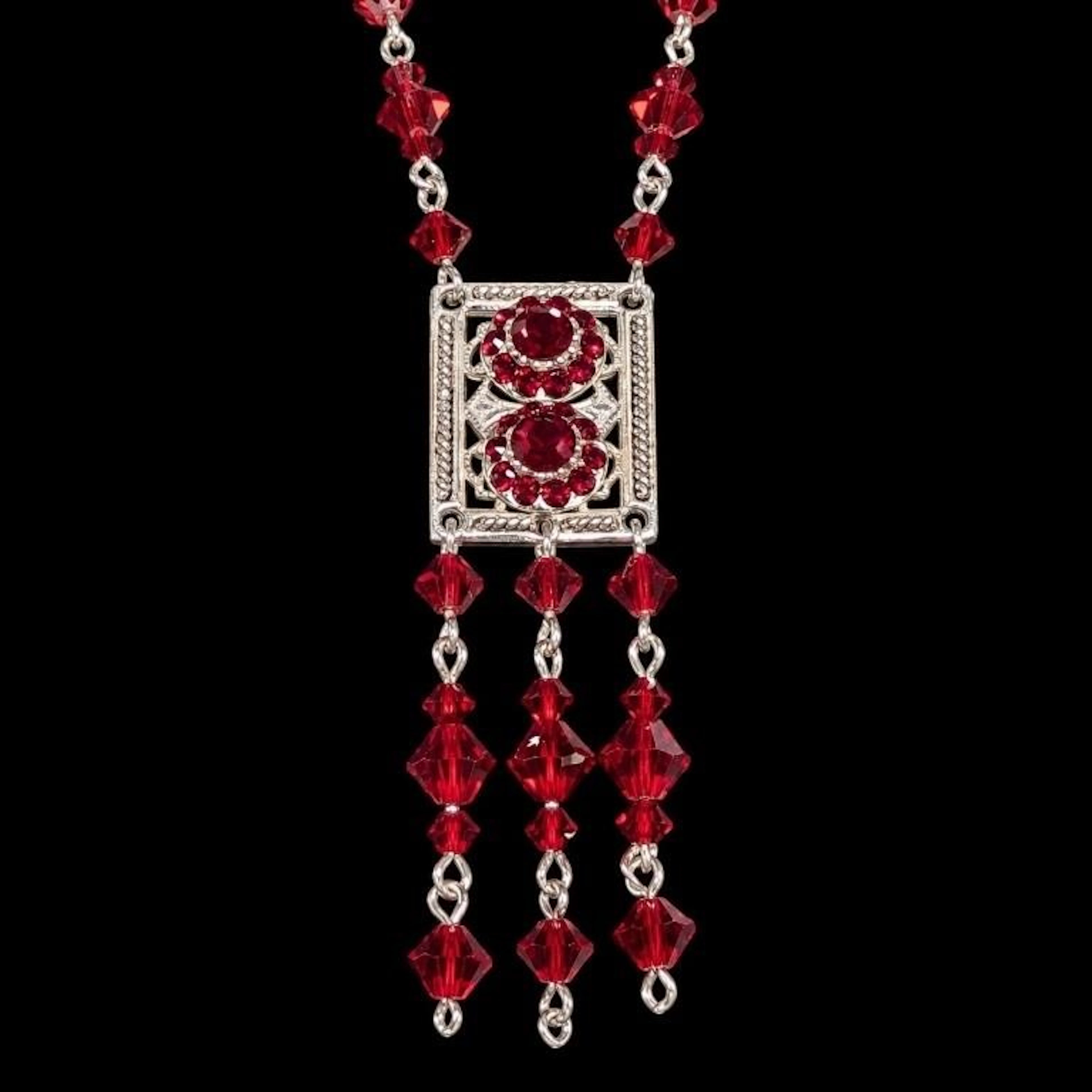 $500, silver(9.93g), gemstone necklace 18", ret