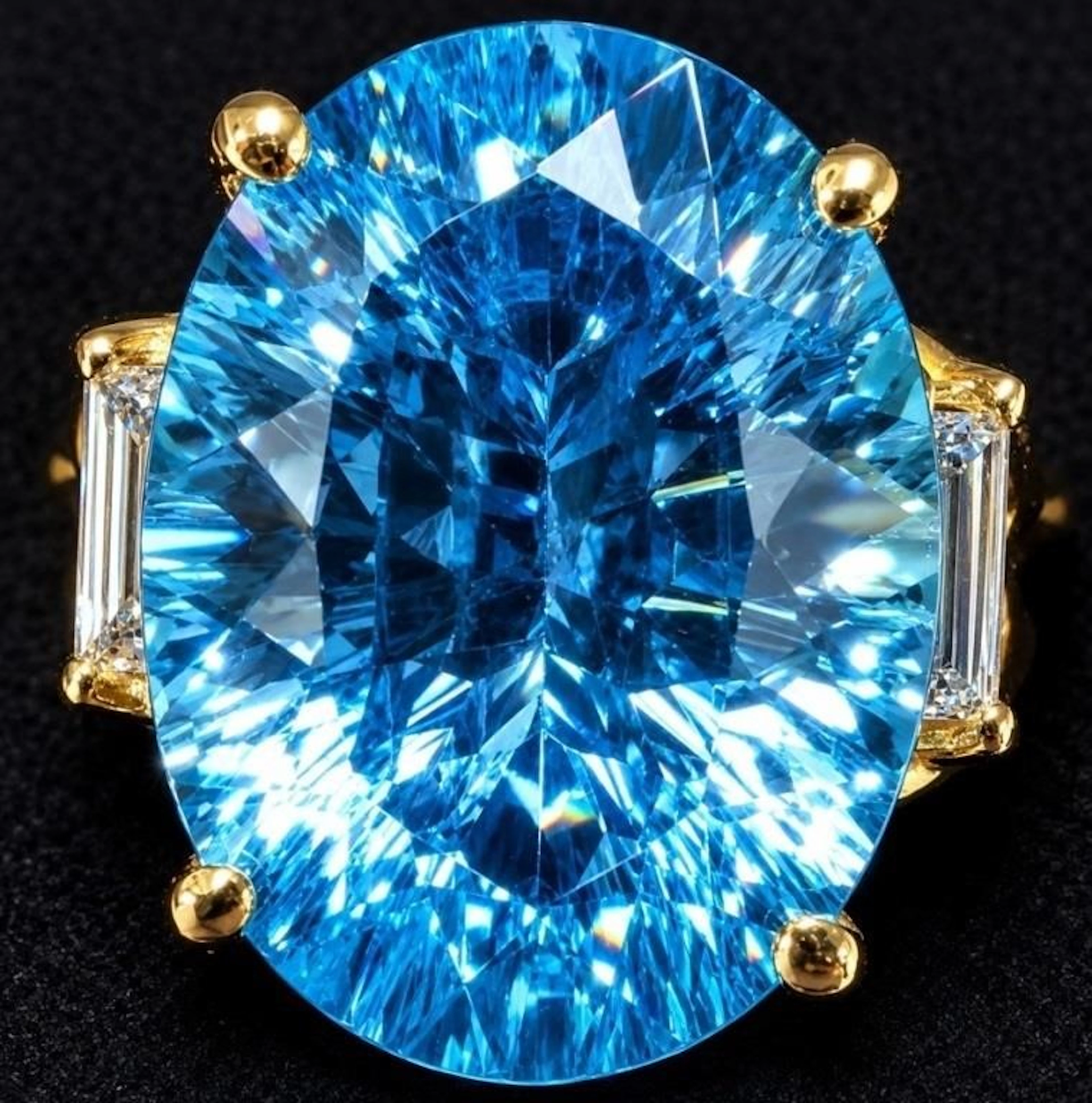 $4600, 10k(4.7g), blue topaz (8.6ct), lab diamond