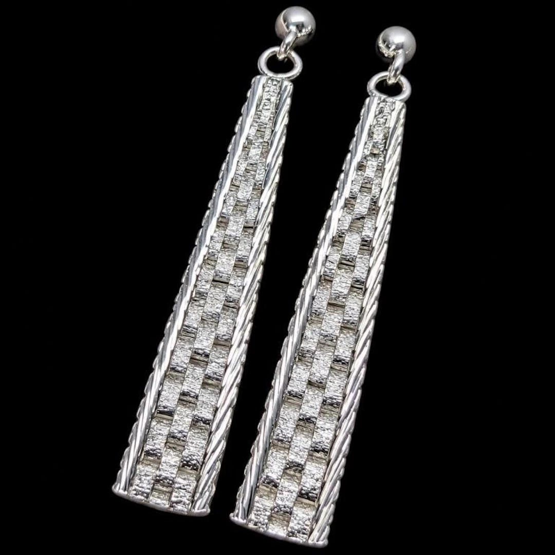 $100, silver(4.05g), earring, retail value $100